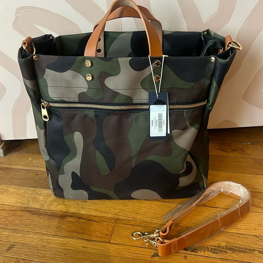 Camo Codie Tote w detachable strap